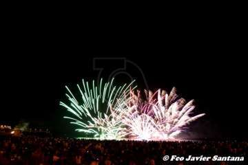 Los fuegos de Melenara 2018 (Foto Francisco Santana Ravelo)